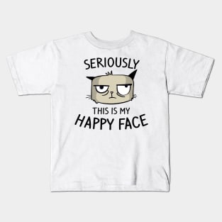 this is my happy face Kids T-Shirt